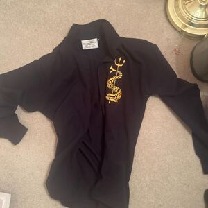 Rock-a-bye-baby Men's Black and Navy Hoodie